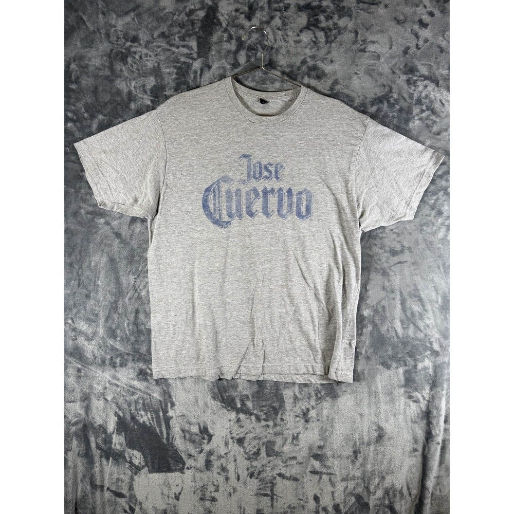 Jose Cuervo Shirt Mens XL Gray Tultex Tequila Logo Graphic T-Shirt Bar